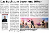 Vorschaubild: Bericht aus dem Freisinger Forum. Friedrich Kalpenstein als Ben Valdern live in Berlin. Auf dem Bild ist er mit zwei Tänzerinnen auf der Bühne zu sehen. Vor der Bühne stehen Fans.