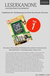 Vorschaubild: Auf dem Bild ist der Bestseller von Friedrich Kalpenstein zu sehen. Die Leser des Leserportals "Leserkanone.de" haben im Juli 2020 PROST, AUF DIE WIRTIN auf Platz 1 gewählt.